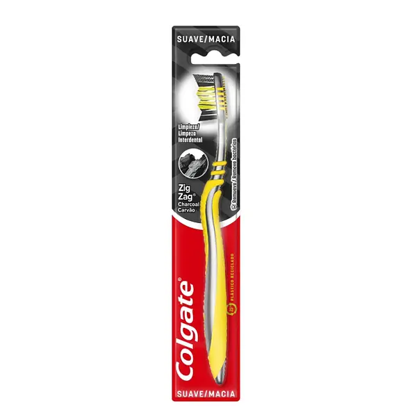 Cepillo Colgate Zig Zag Suave Carbón