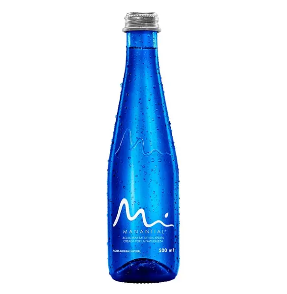 Agua Botella Natural Manantial Vidrio