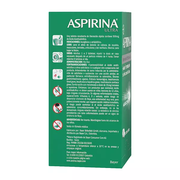 Aspirina Ultra 500mg
