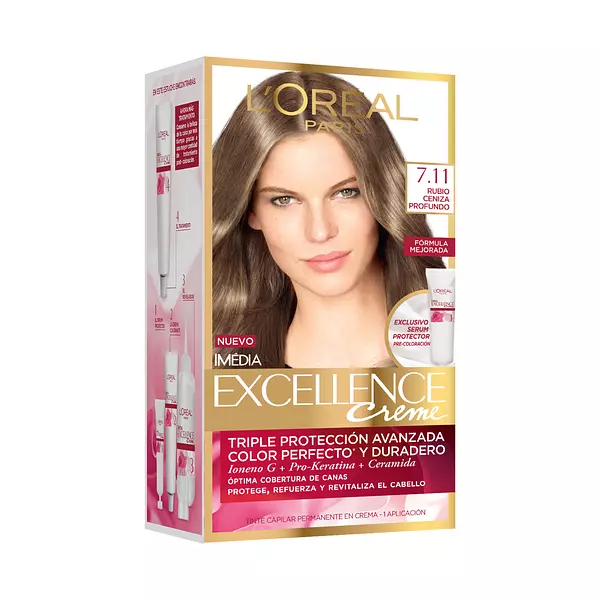 Oferta Tinte Loreal Excellence 7.11 Rubio Ceniza