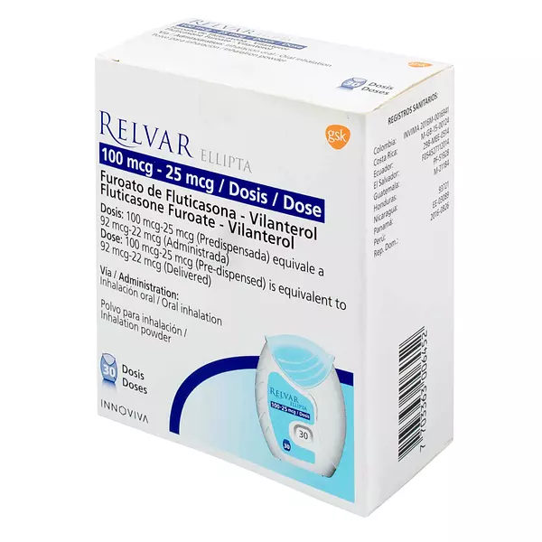 Relvar Ellipta 100/25 Mg