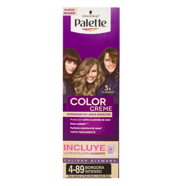 Palette Color Cream 4-89 Borgoña