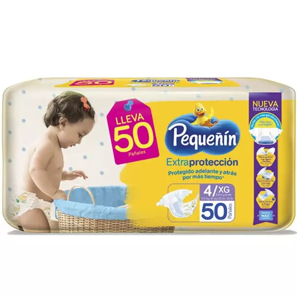 Pañales Pequeñin Extra Proteccion Etapa 4