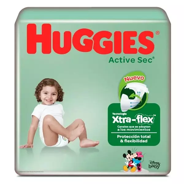 Pañales Huggies Active Sec Etapa 4