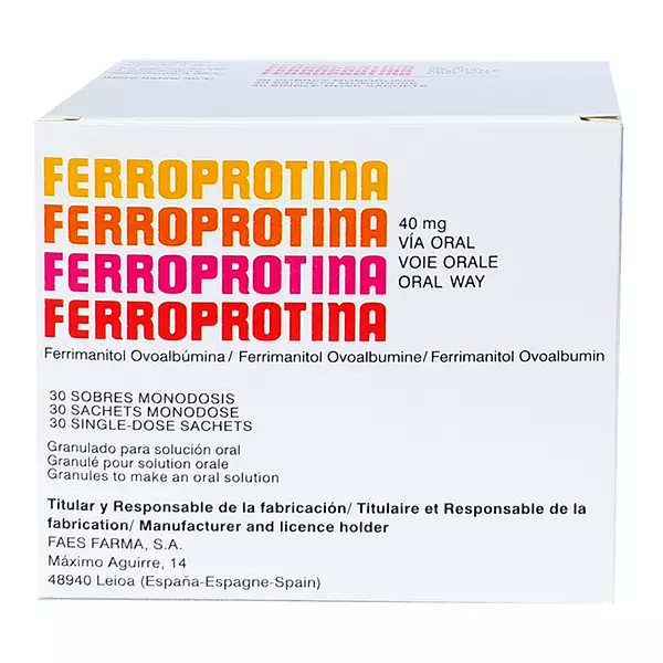 Ferroprotina 40 Mg