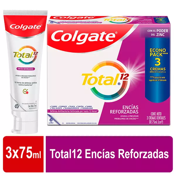 Crema Colgate Total 12 Encías Reforzadas