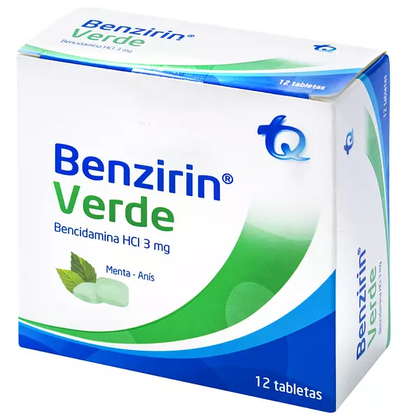 Benzirin Verde Tableta Masticable