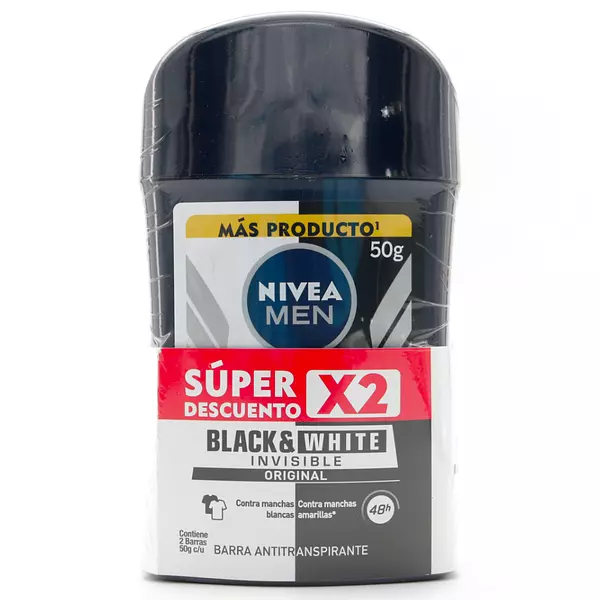 Desodorante Nivea Barra Black White