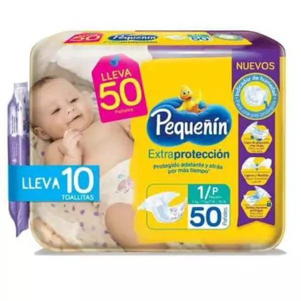 Pañales Pequeñin Extra Proteccion Etapa 1