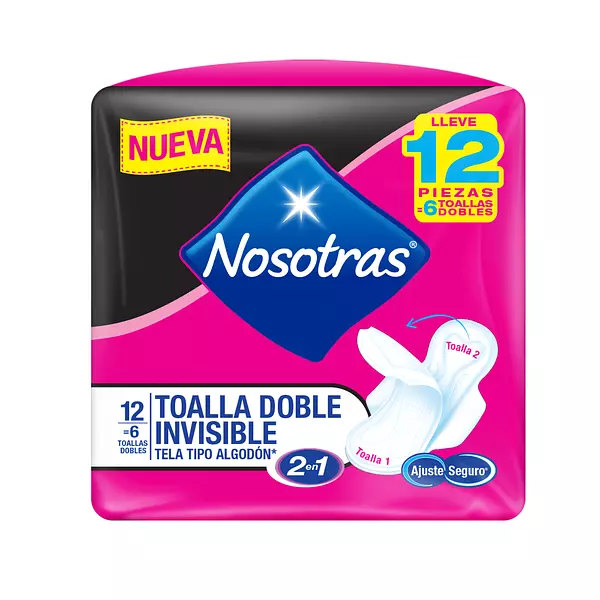 Toallas Nosotras Dobles Invisible