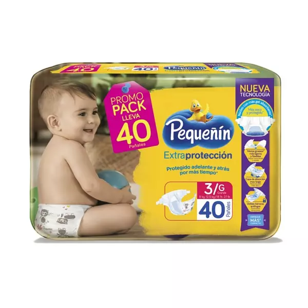 Pañales Pequeñin Extra Proteccion Etapa 3