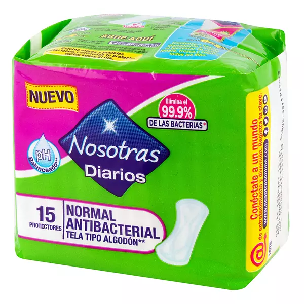 Protectores Nosotras Diarios Antibacterias