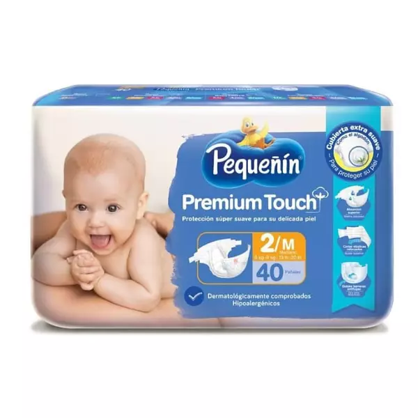 Pañales Pequeñin Premiun Touch Etapa 2