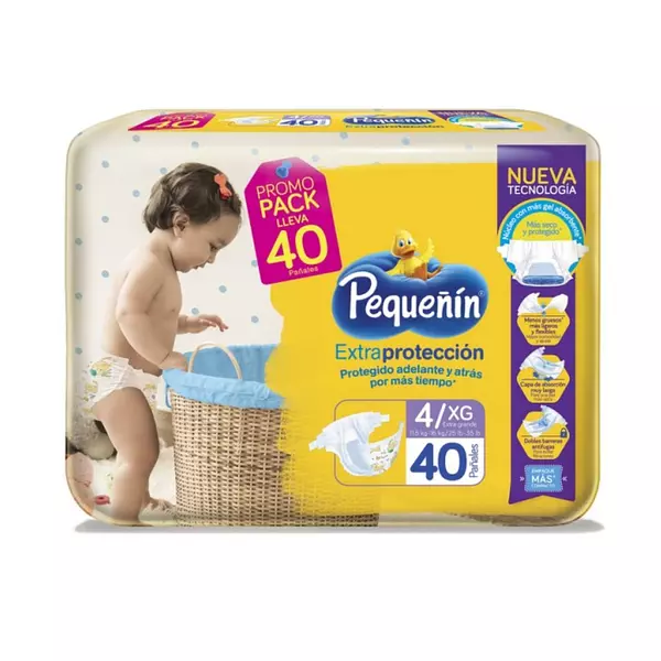 Pañales Pequeñin Extra Proteccion Etapa 4