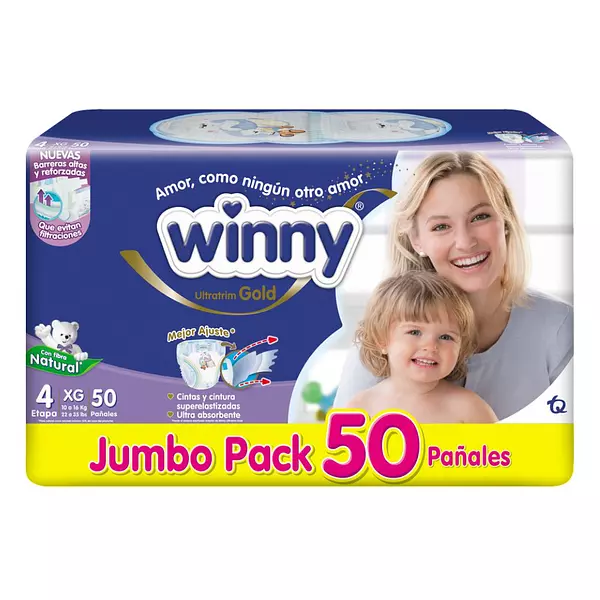 Pañales Winny Ultra Gold Etapa 4