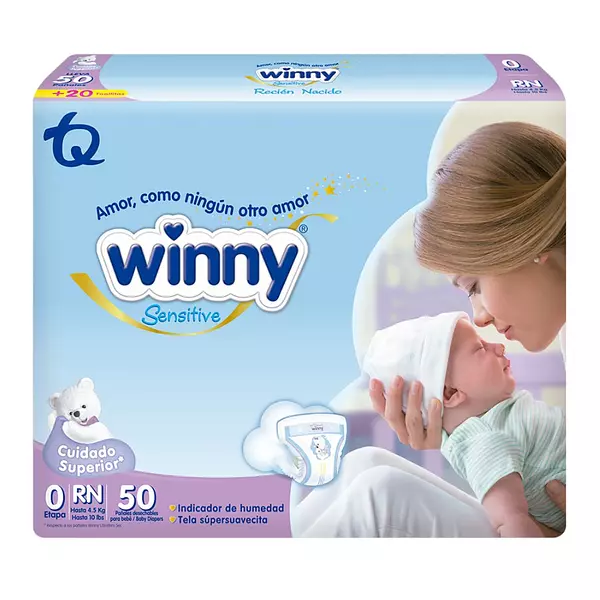 Pañales Winny Sensitive Etapa 0