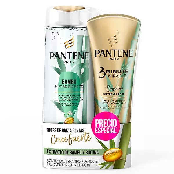 Shampoo Pantene Bambu + Acondicionador