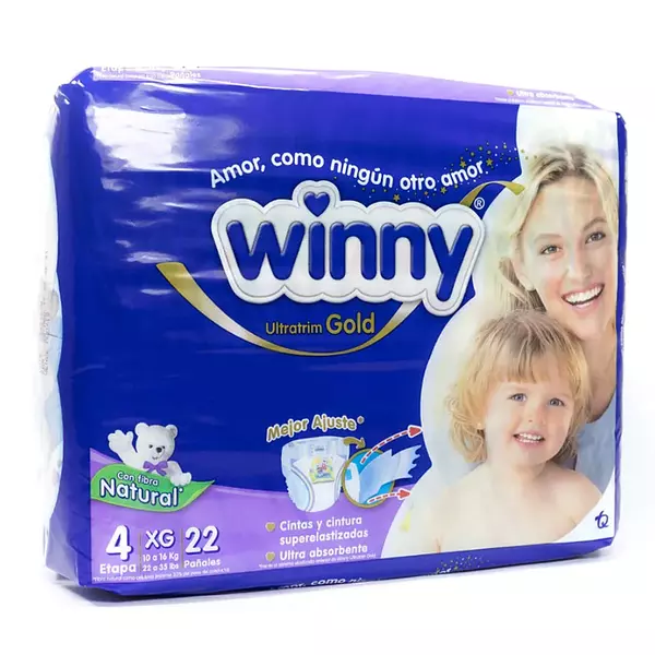 Pañales Winny Ultra Gold Etapa 4