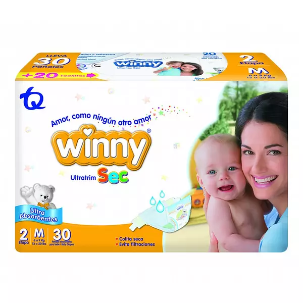 Pañales Winny Ultra Sec Etapa 2