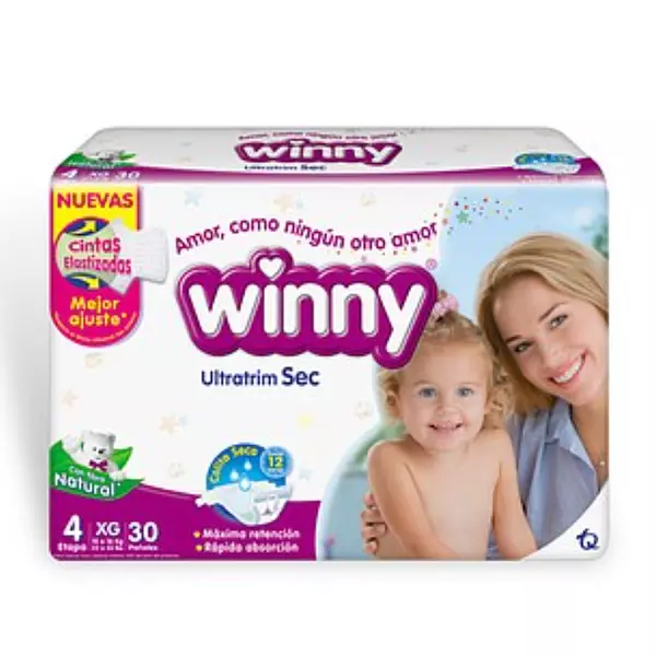 Pañales Winny Ultra Sec Etapa 4