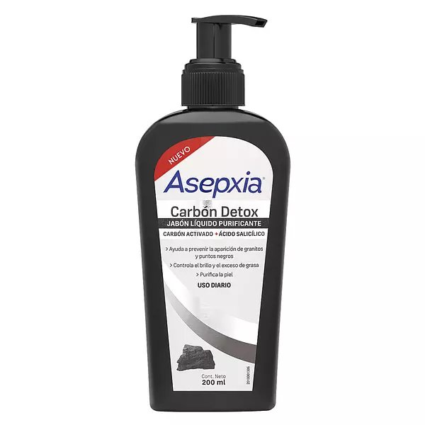 Jabon Liquido Asepxia Carbon