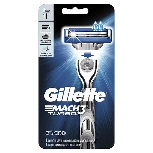 Maquina Gillette Mach3 Turbo