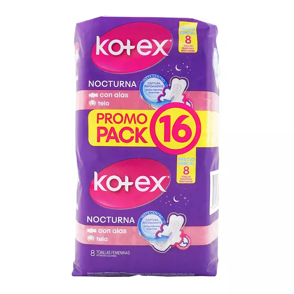 Toallas Kotex Nocturnas