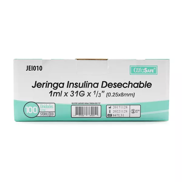 Jeringa Insulina Alfa