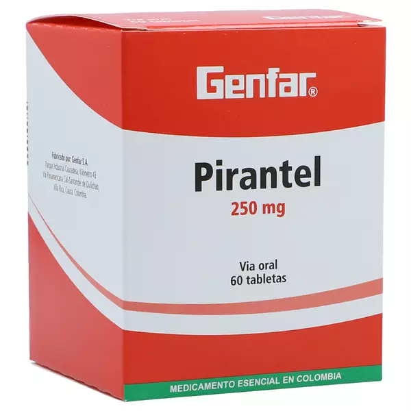 Pamoato De Pirantel 250 Mg